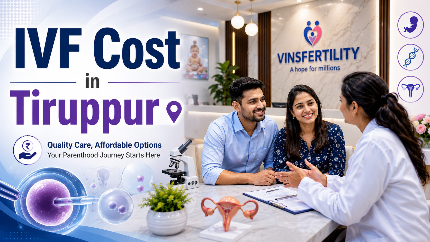 IVF Cost in Tiruppur 2026 | ₹1&ndash;2.1 Lakh Test Tube Baby Cost